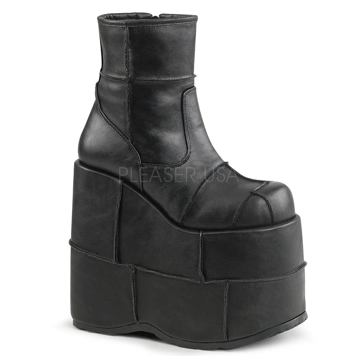 STACK-201  Black Vegan Leather