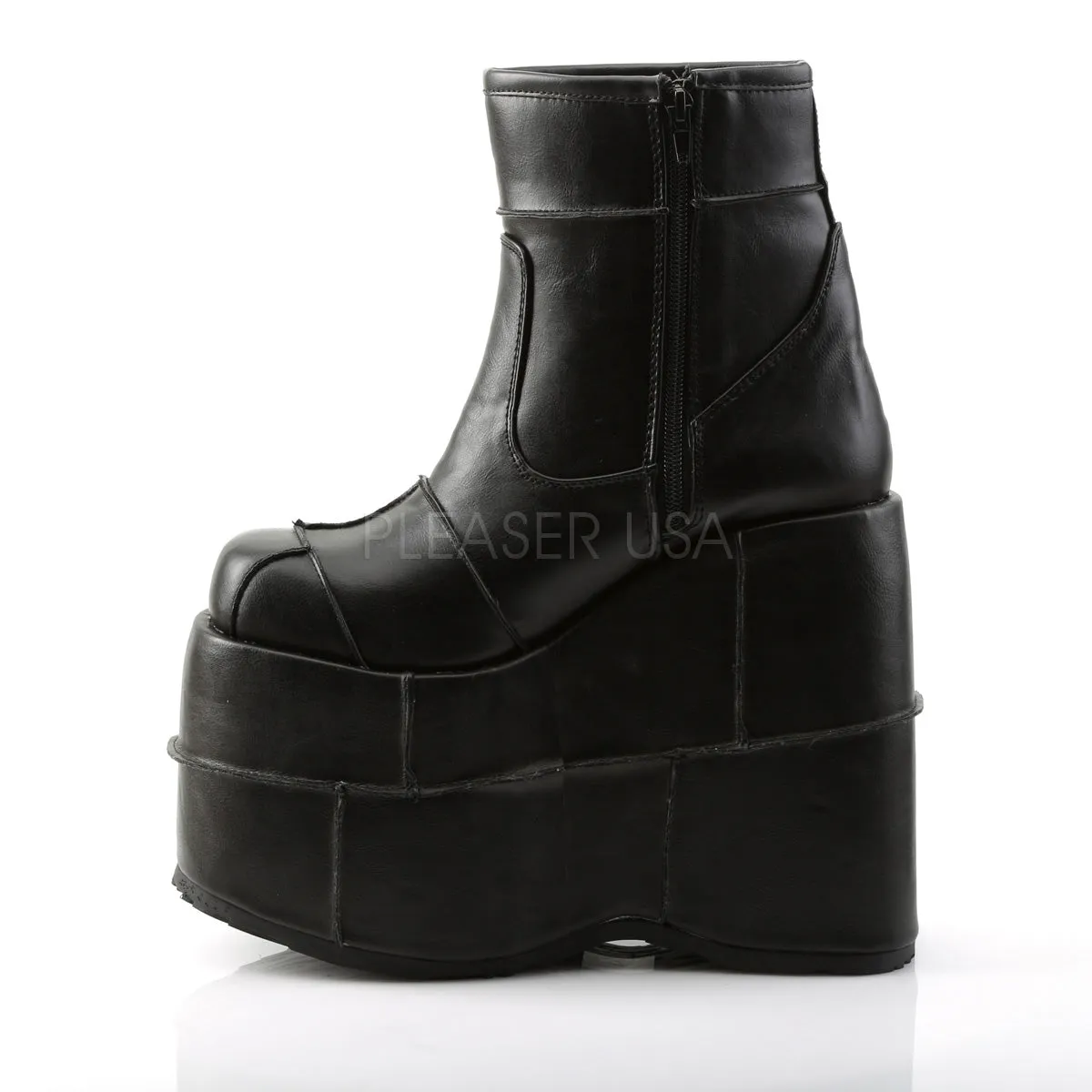 STACK-201  Black Vegan Leather