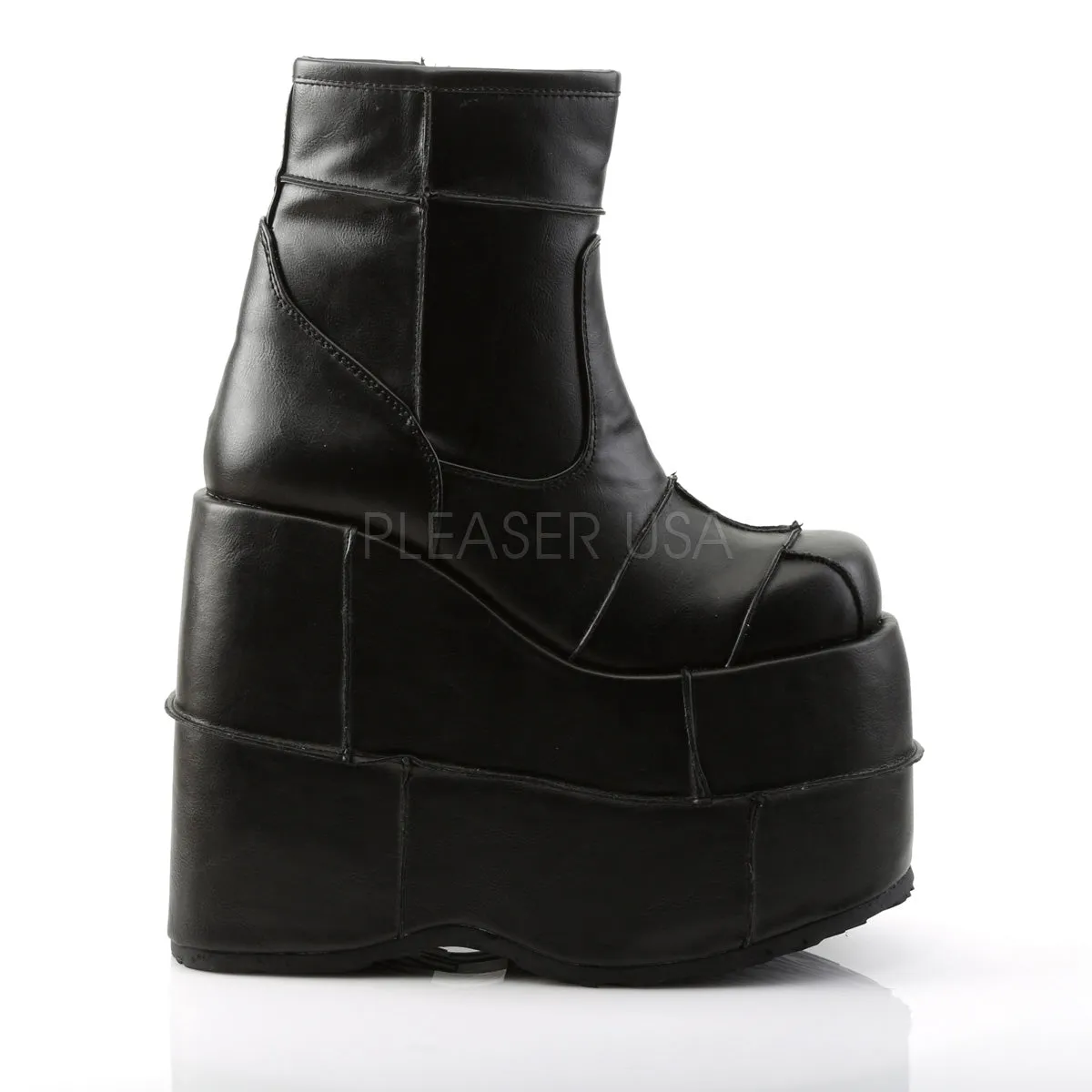 STACK-201  Black Vegan Leather