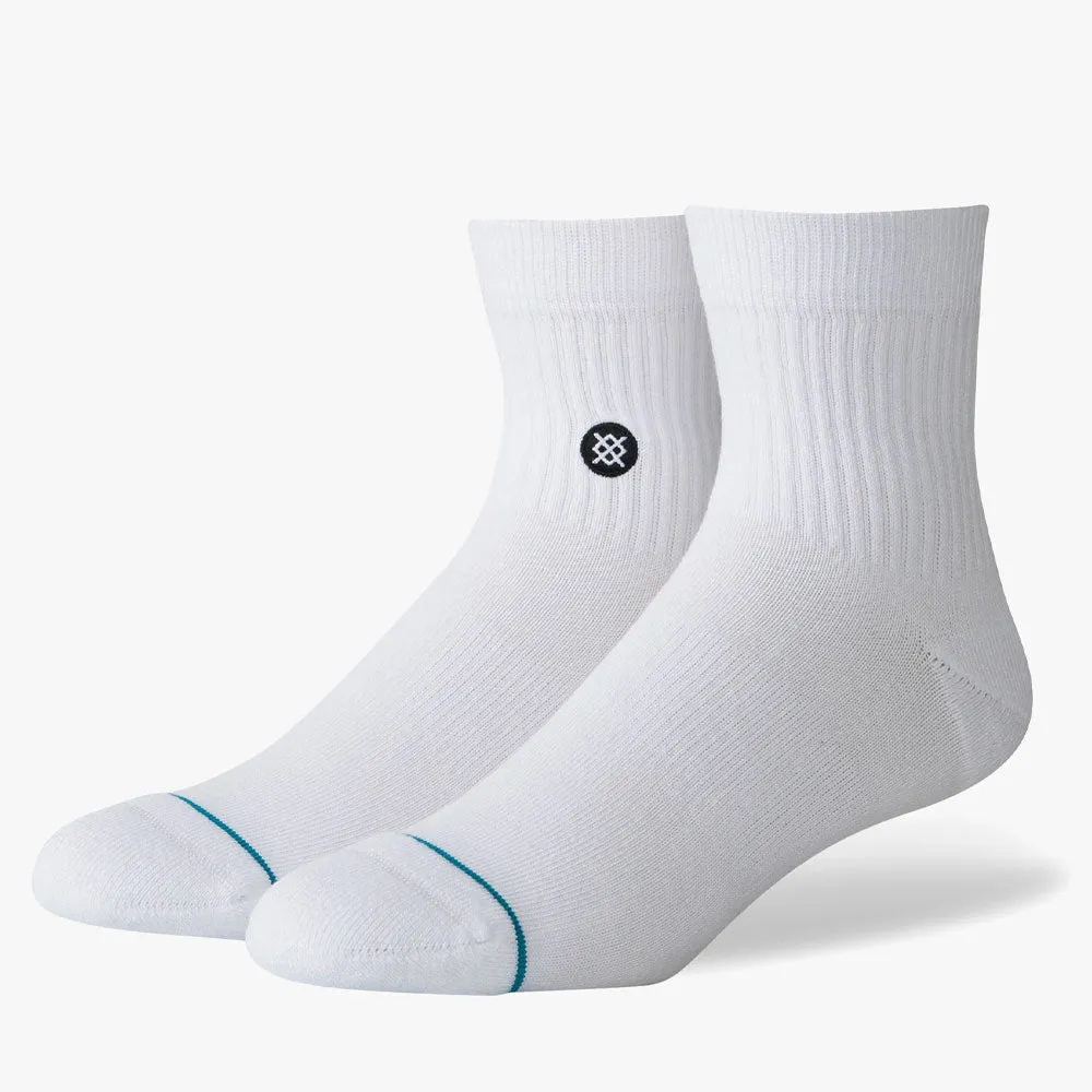 Stance Icon Quarter Socks - White