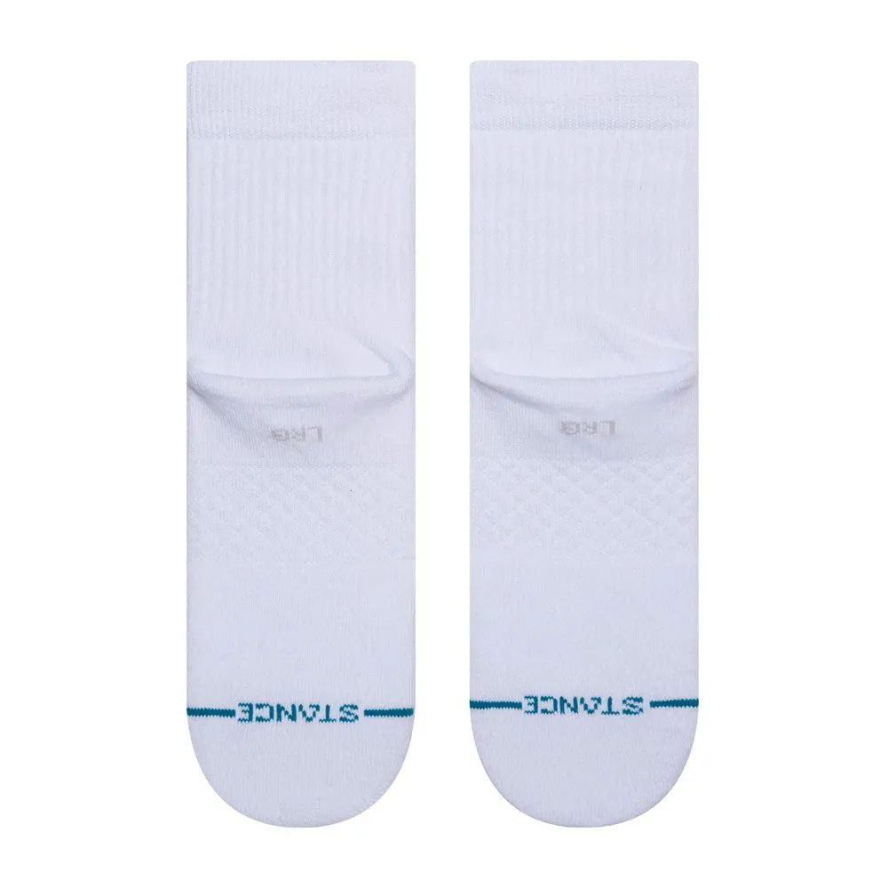 Stance Icon Quarter Socks - White