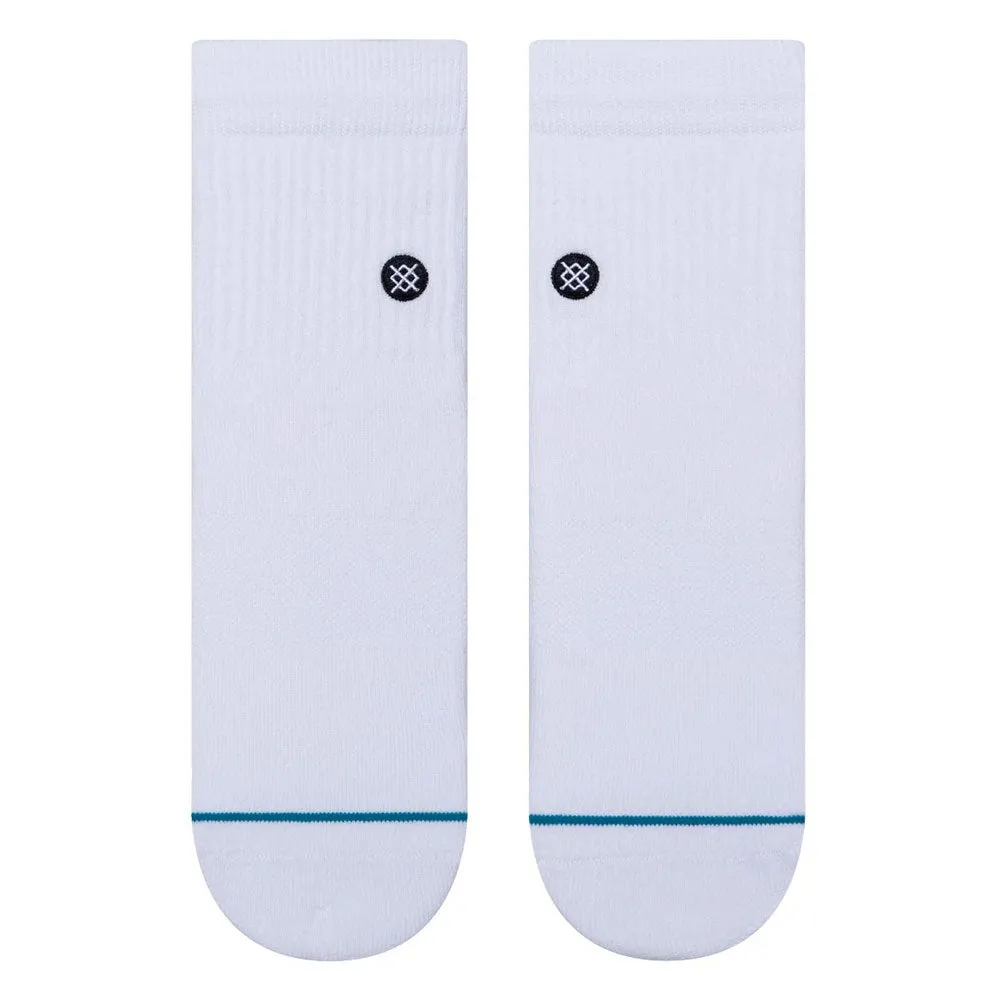 Stance Icon Quarter Socks - White