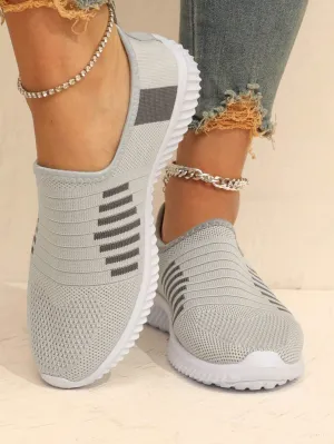 Striped Running Shoes