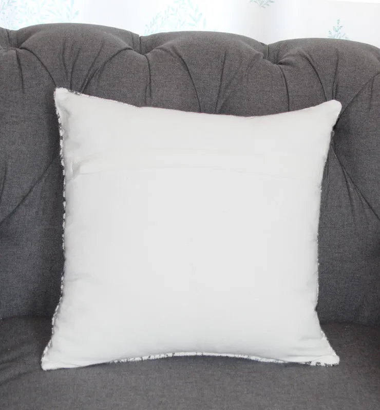 Subtle Distressed Pink and Black Canvas Throw Cushion Cover
