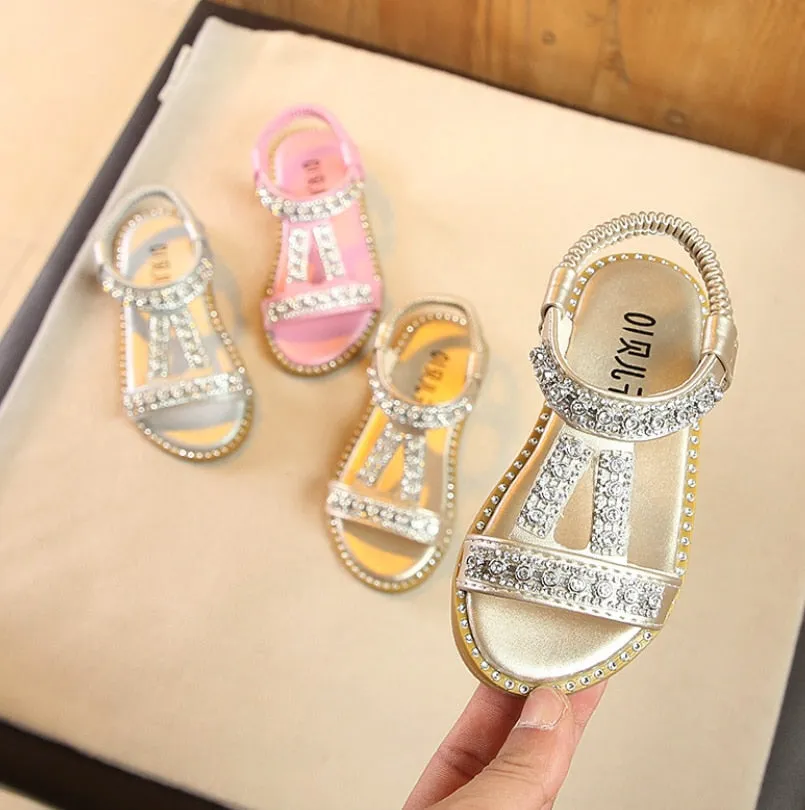 Summer Style Girls Sandals Cute Bow Girls Princess Shoes