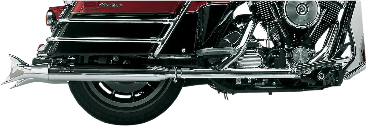 SuperTrapp 628-78054 Internal Disc Series Slip-Ons - Fishtail - Chrome