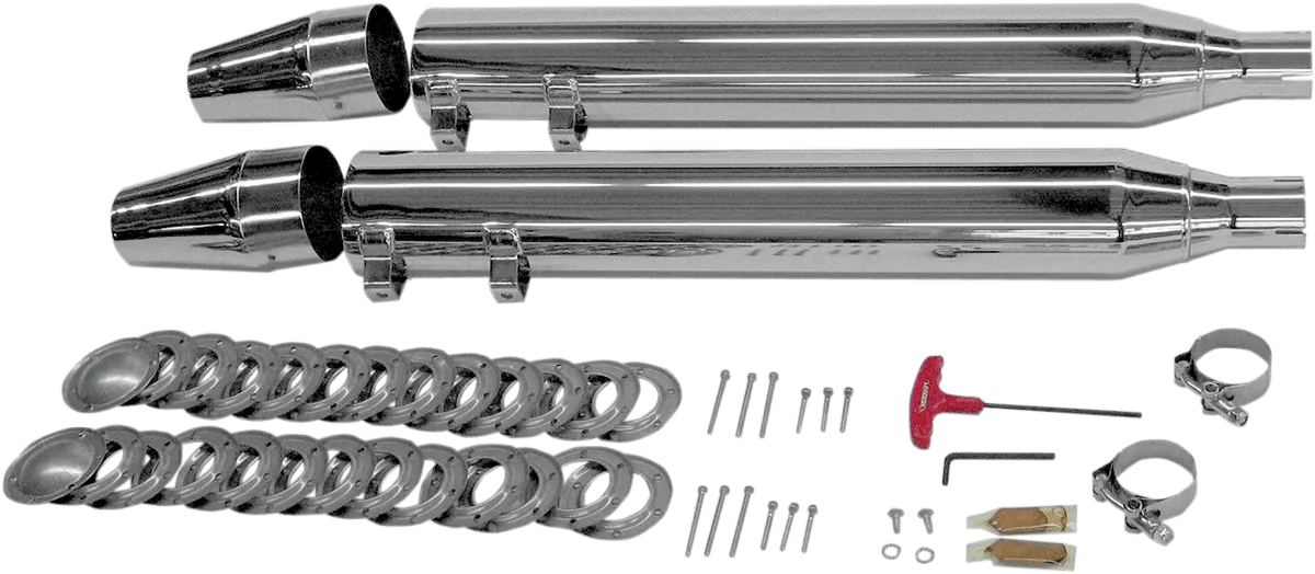 SuperTrapp 628-78055 Internal Disc Series Slip-Ons - Tapered - Chrome