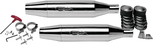 SuperTrapp 628-78088 Tapered Chrome Slip-Ons - Chrome