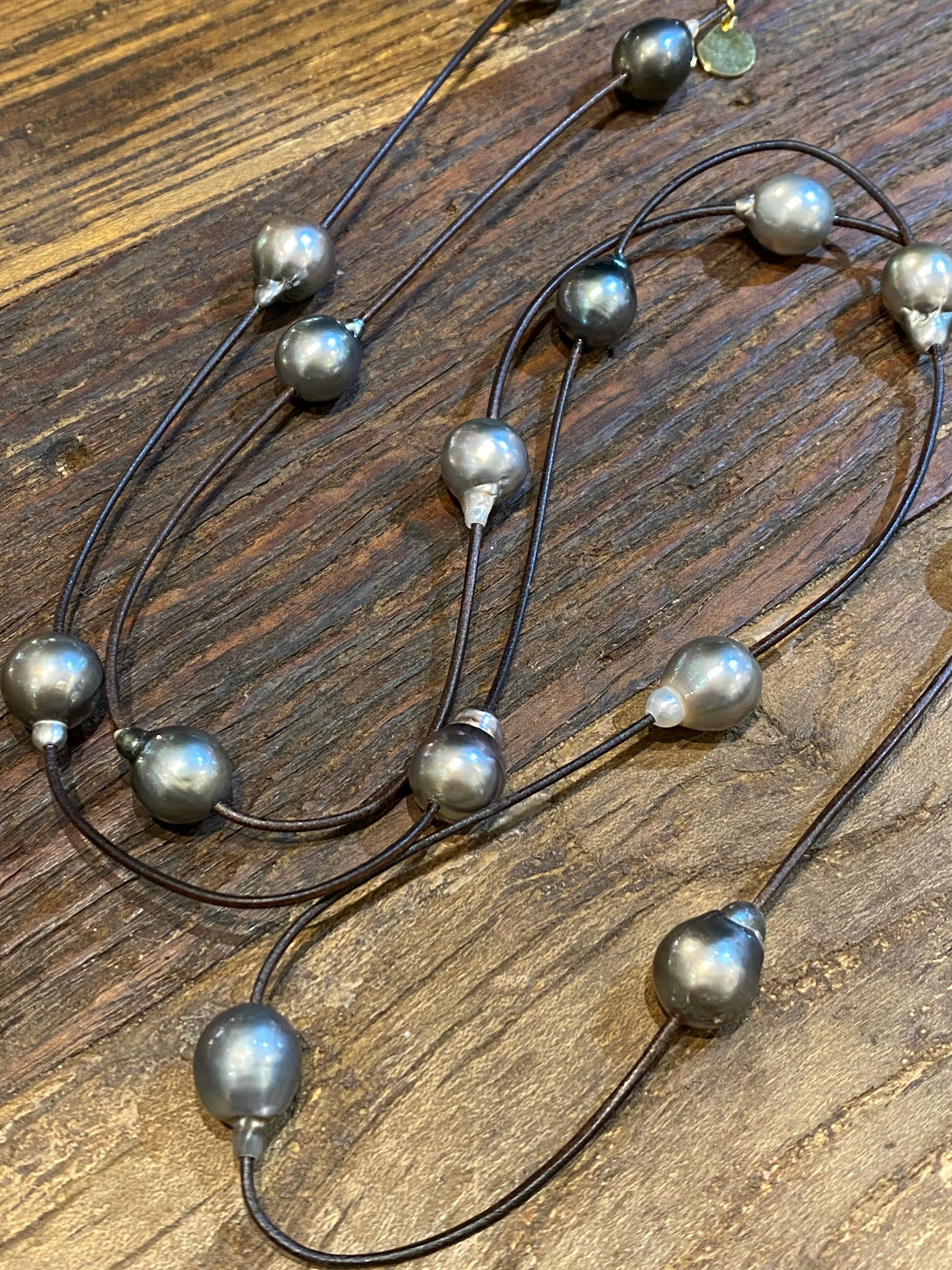 Tahitian Pearls Sautoir Necklace | 51"