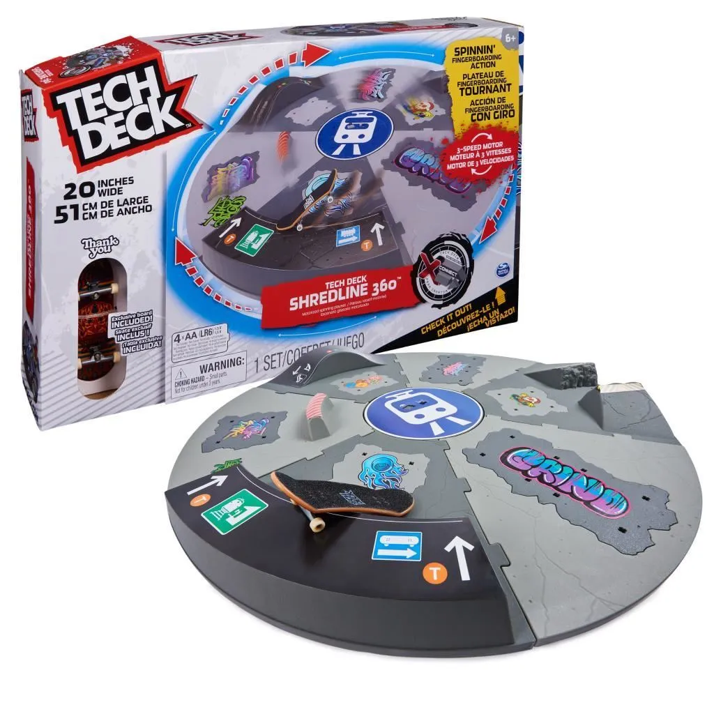 Tech Deck Shredline 360 Motorized Turntable Skate Park - OUTLET