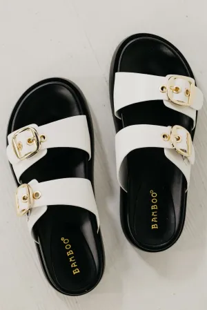 The Hottie Chunky Slip On Two Strap Sandal