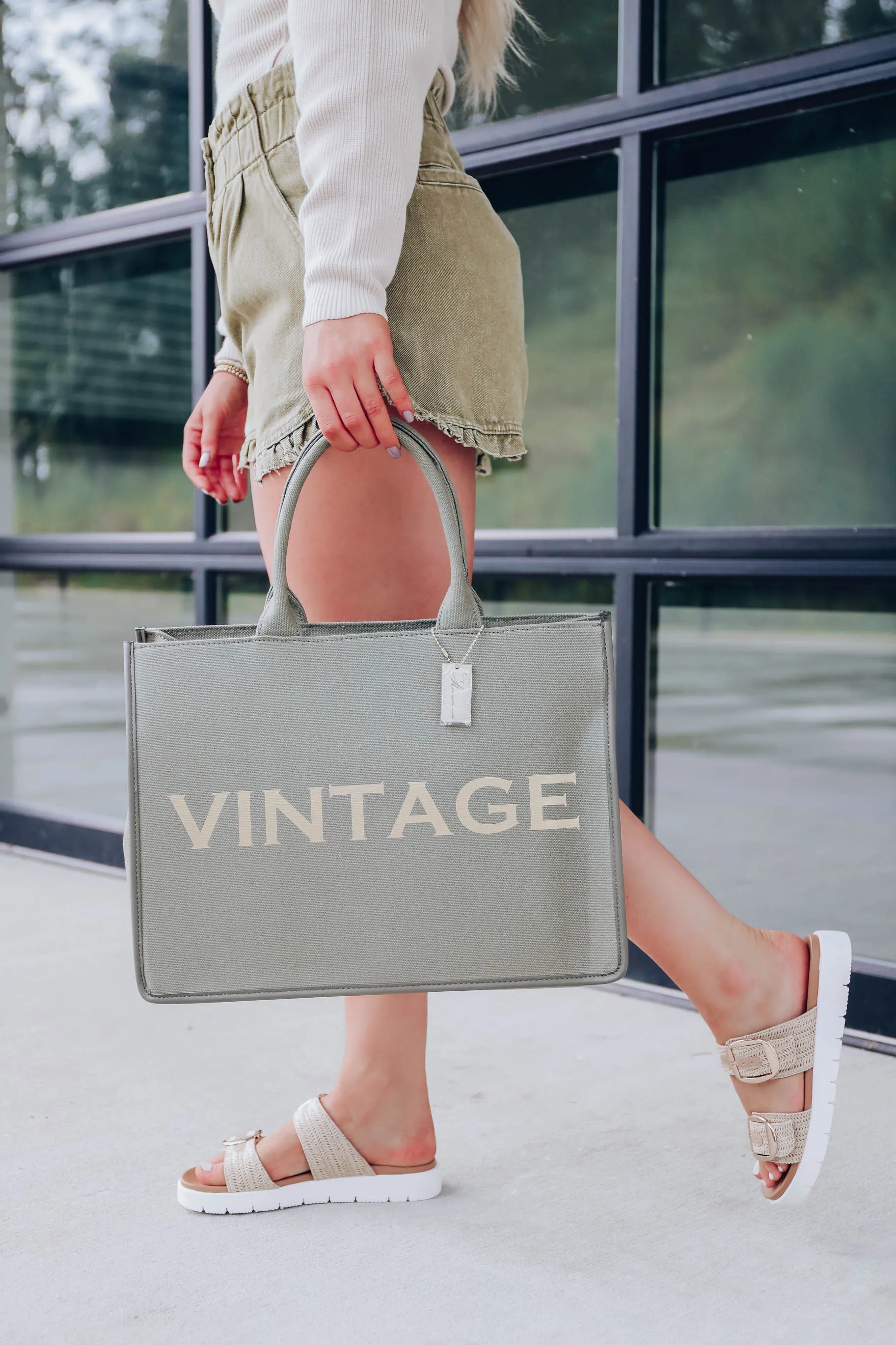 The Madison Tote By Vintage Havana - Green