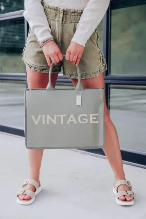 The Madison Tote By Vintage Havana - Green