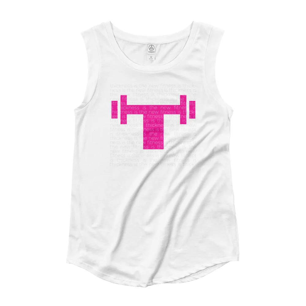 Thickness is the New Fitness Muscle T White