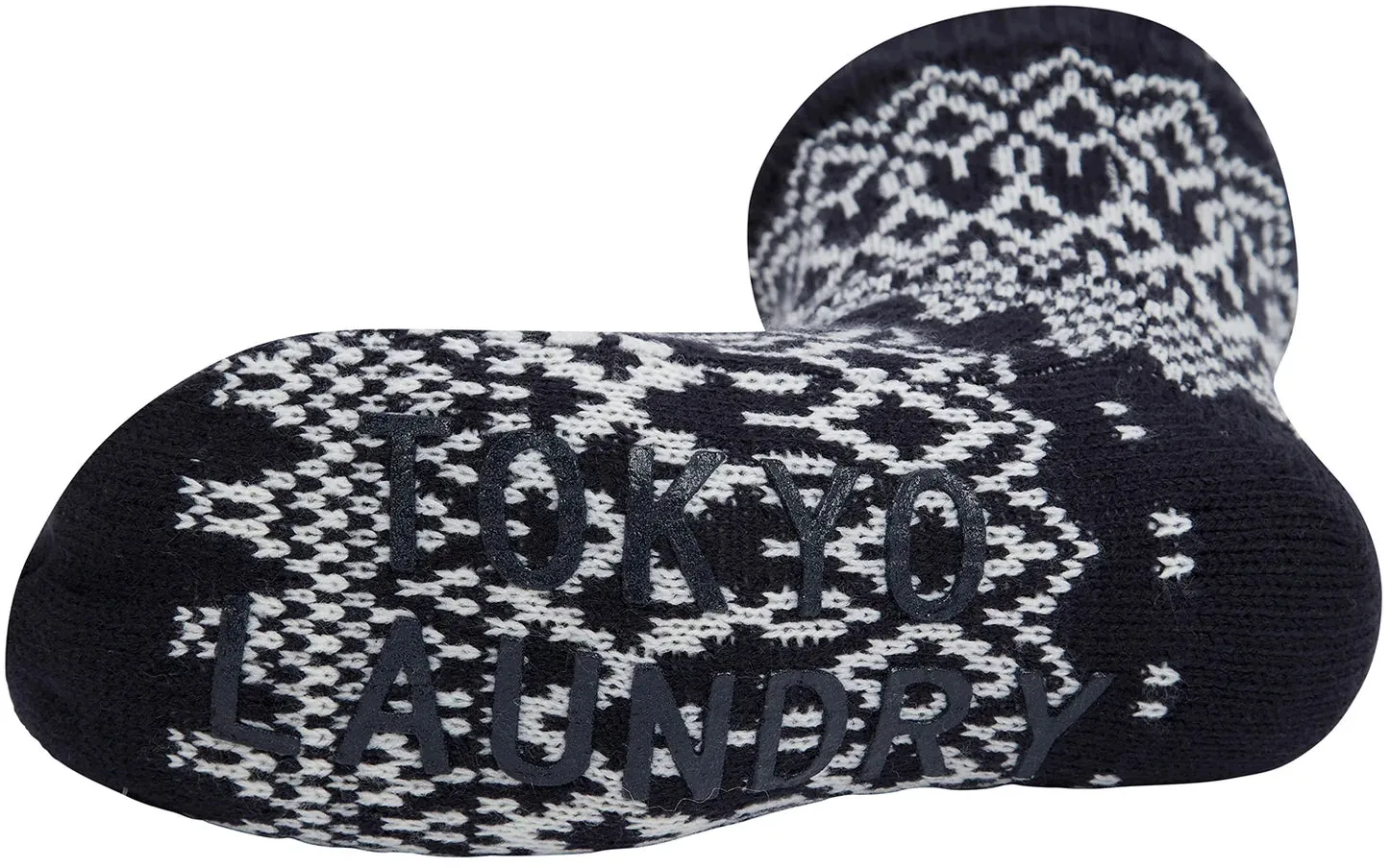 Tokyo Laundry Atlantia Fleece Lined Slipper Socks - Blue