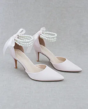 Trinity Pearl Wrap Evening Shoes