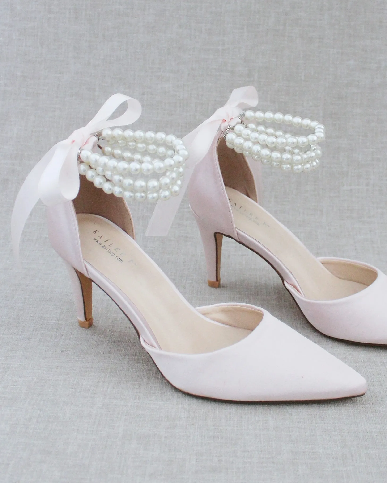 Trinity Pearl Wrap Evening Shoes