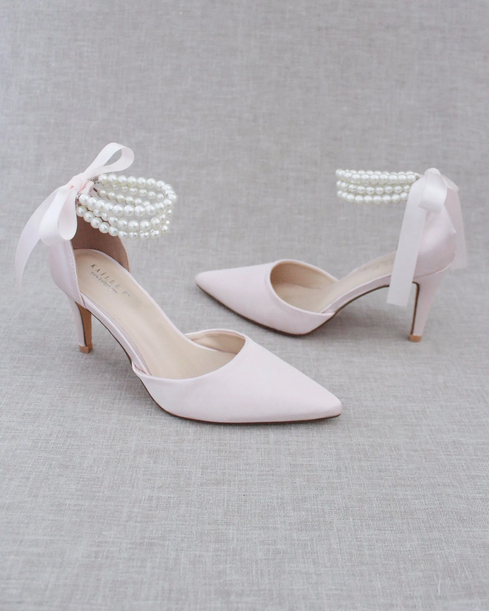 Trinity Pearl Wrap Evening Shoes
