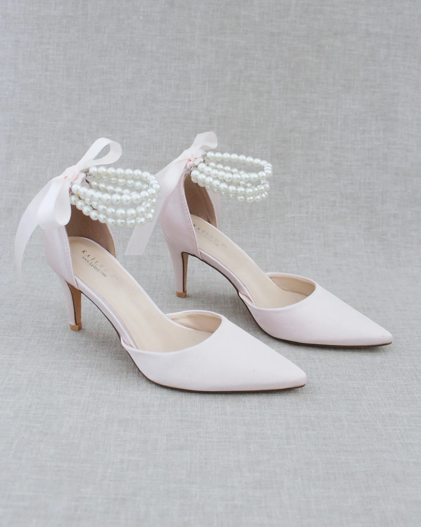 Trinity Pearl Wrap Evening Shoes