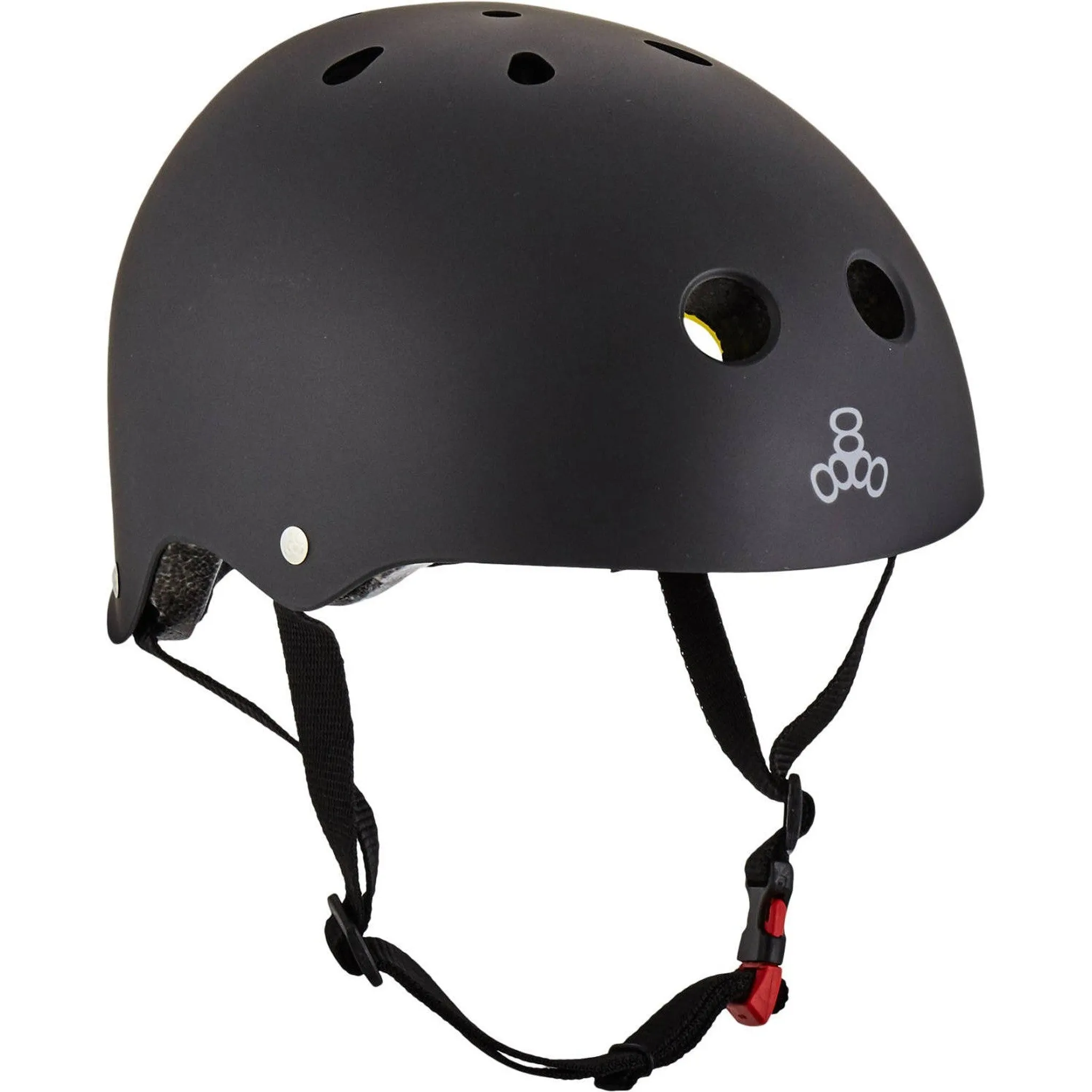 Triple Eight Dual Certified MiPS Skaterhjelm - Black
