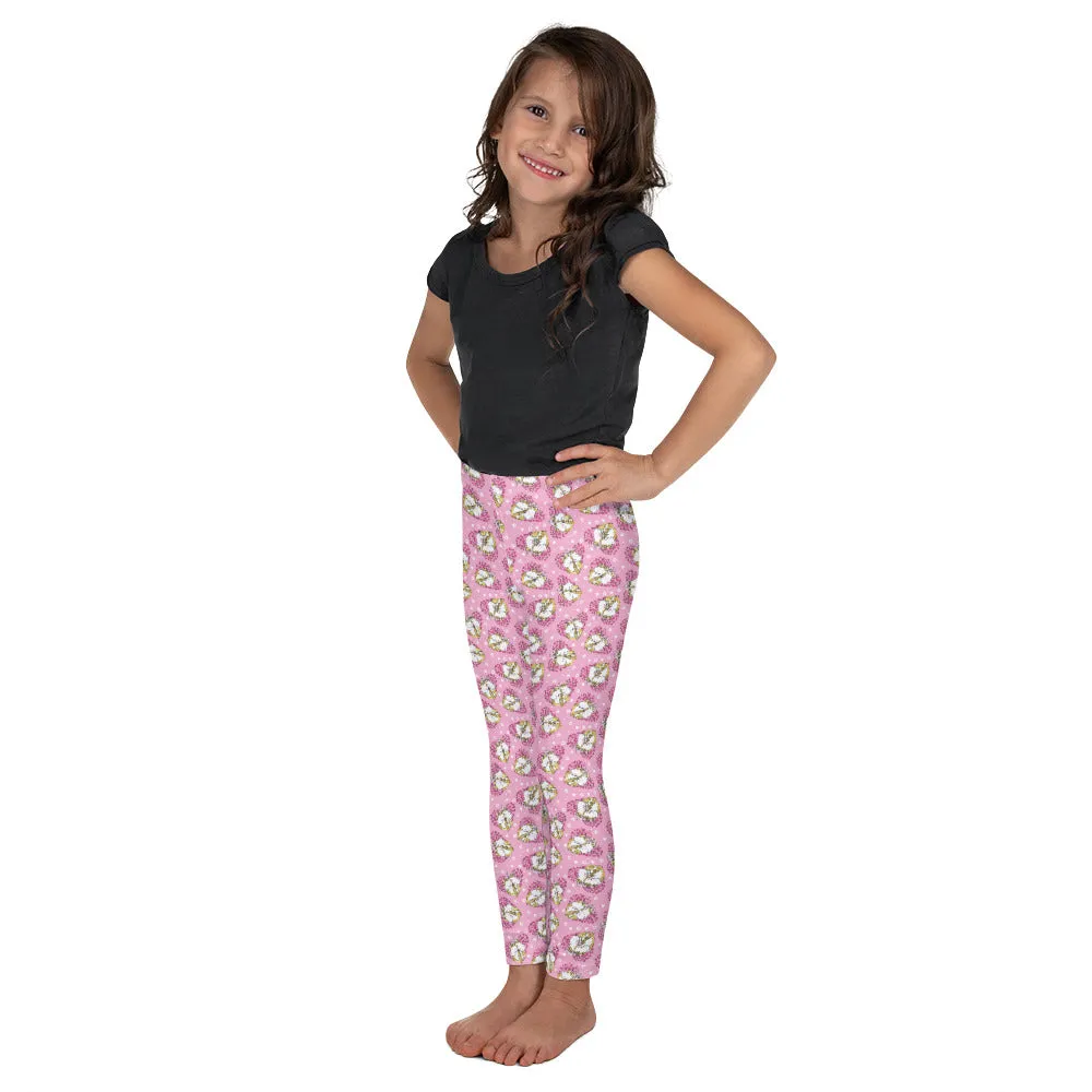 Unicorns on Pink - Valentine's Day - Kid's Leggings