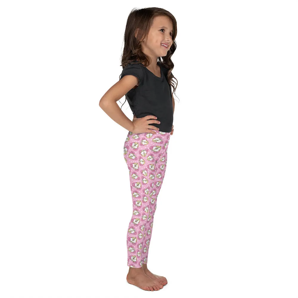 Unicorns on Pink - Valentine's Day - Kid's Leggings