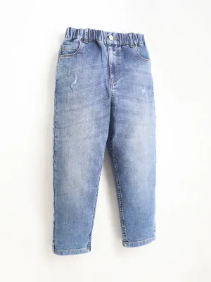 Unisex Kids Blue Balloon Jeans for Ultimate Comfort and Style