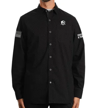 USCCA Men's Burnside Peached Poplin Woven Shirt