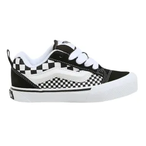 Vans Kids Knu Skool Mega Check Skate Shoes - Black/White