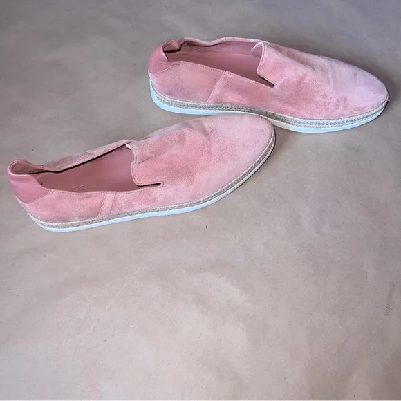 Vince Dillon Sneaker in Terracotta Rose Women’s Suede Slip Ons Size 9