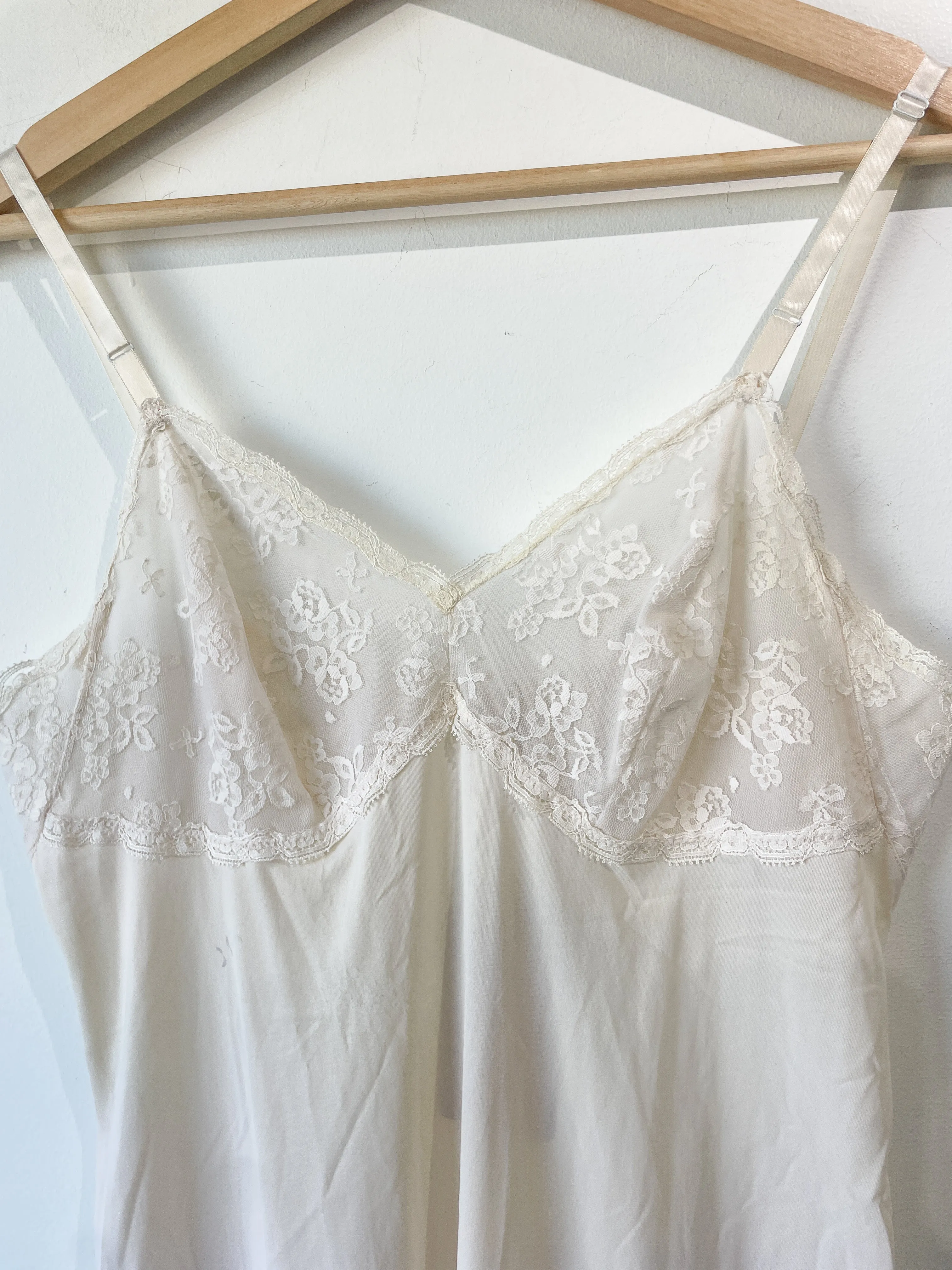 Vintage Cream Slip Dress