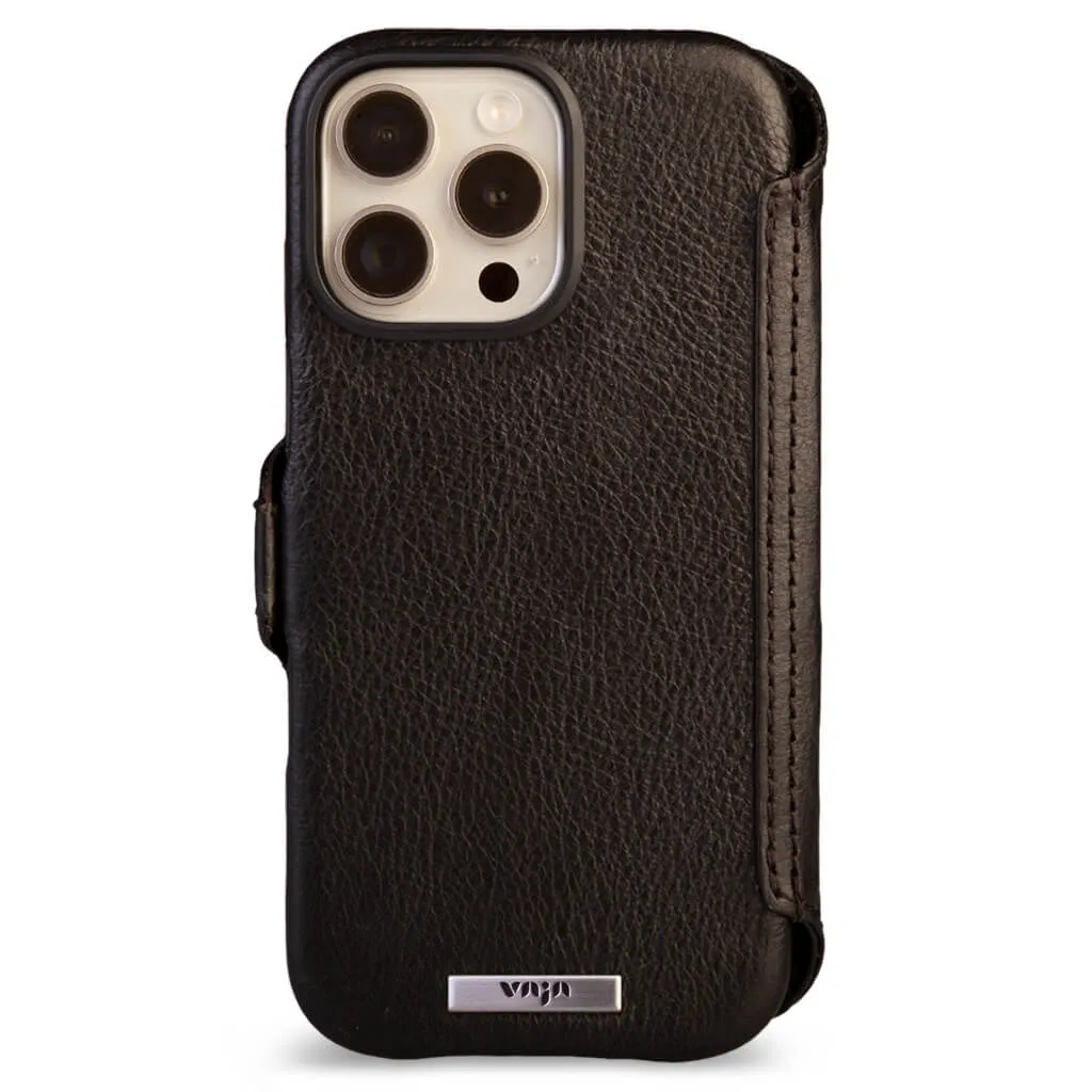 Wallet - iPhone 16 Pro Max leather case V-Mag