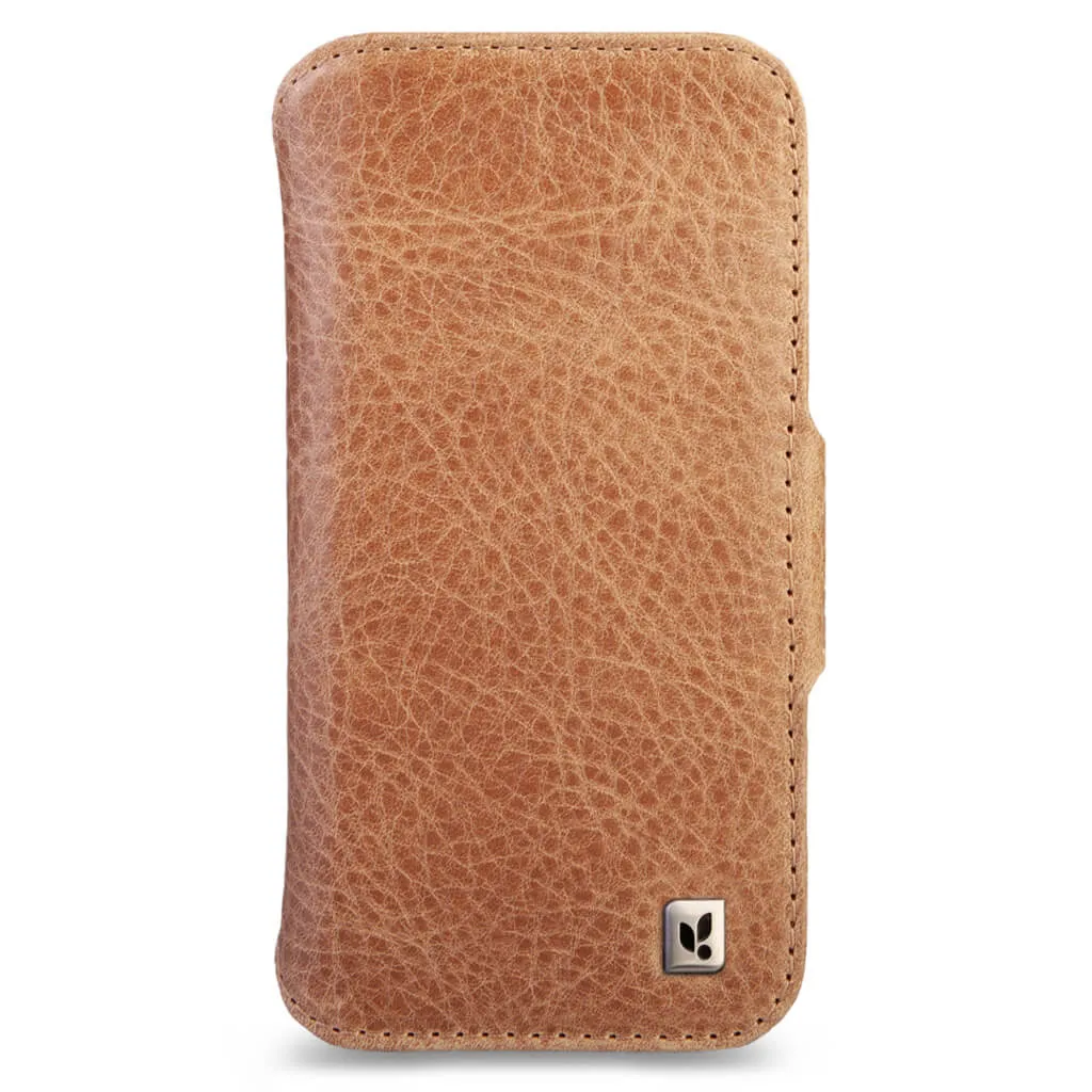Wallet - iPhone 16 Pro Max leather case V-Mag