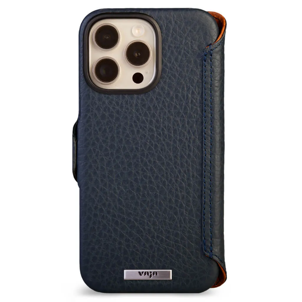 Wallet - iPhone 16 Pro Max leather case V-Mag