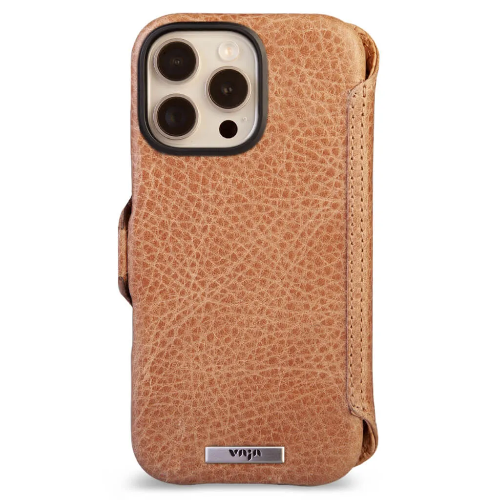Wallet - iPhone 16 Pro Max leather case V-Mag