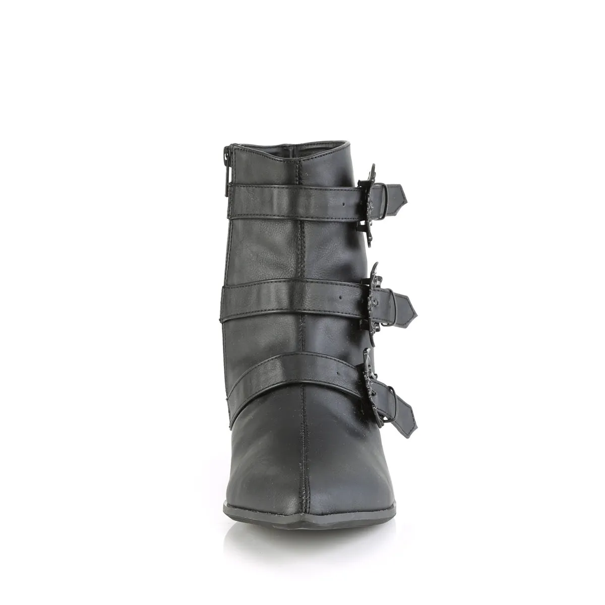 WARLOCK-50-B  Black Vegan Leather