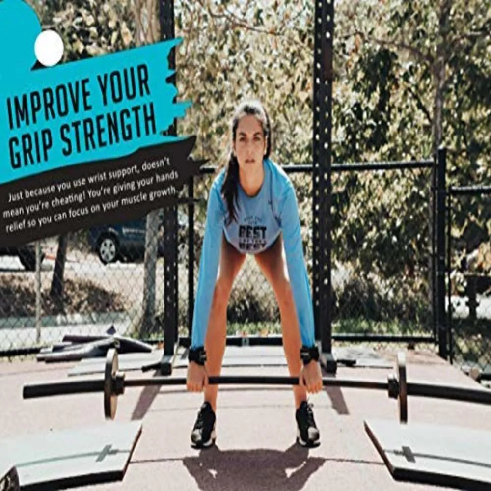 Weight Lifting Grips Straps Training Wrist Support for Workout