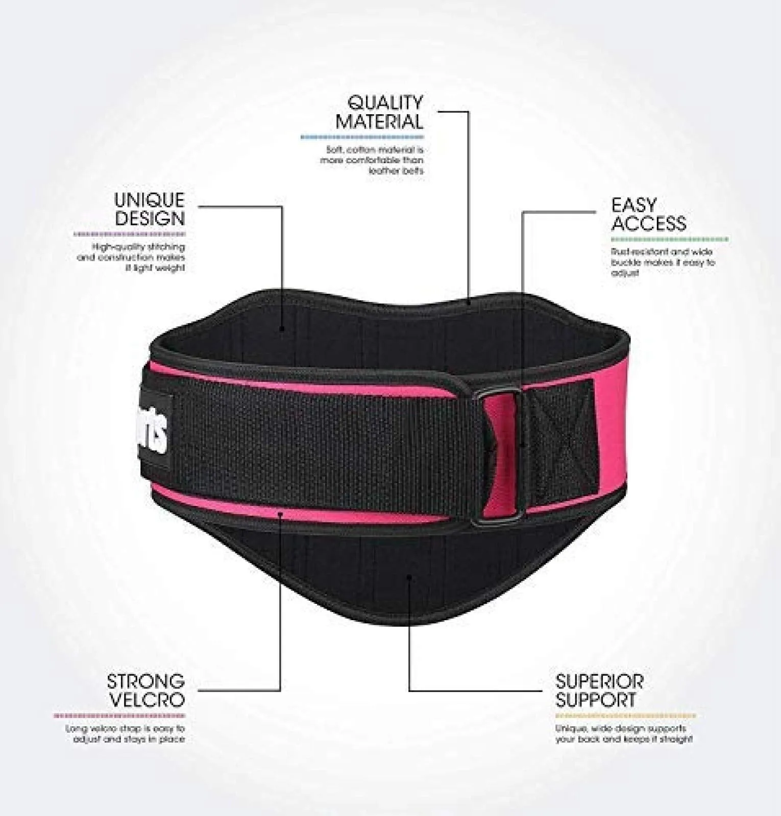 Weight Lifting Gym Fitness Deadlift Squat Workout Pull up Belt