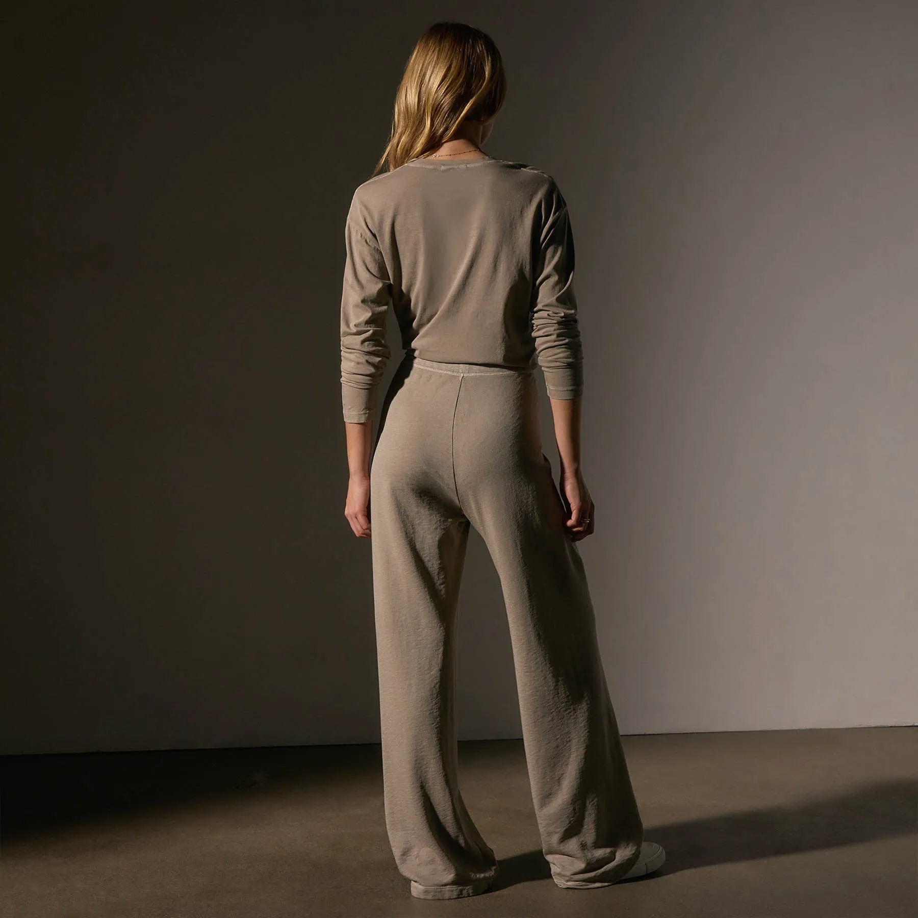 Wide Leg Sweatpant - Overcast Pigment