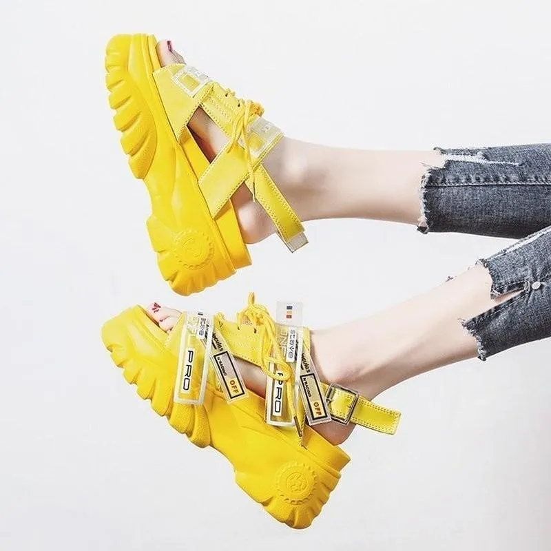 Women 8cm Wedge High Heels Shoes