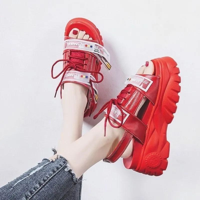 Women 8cm Wedge High Heels Shoes