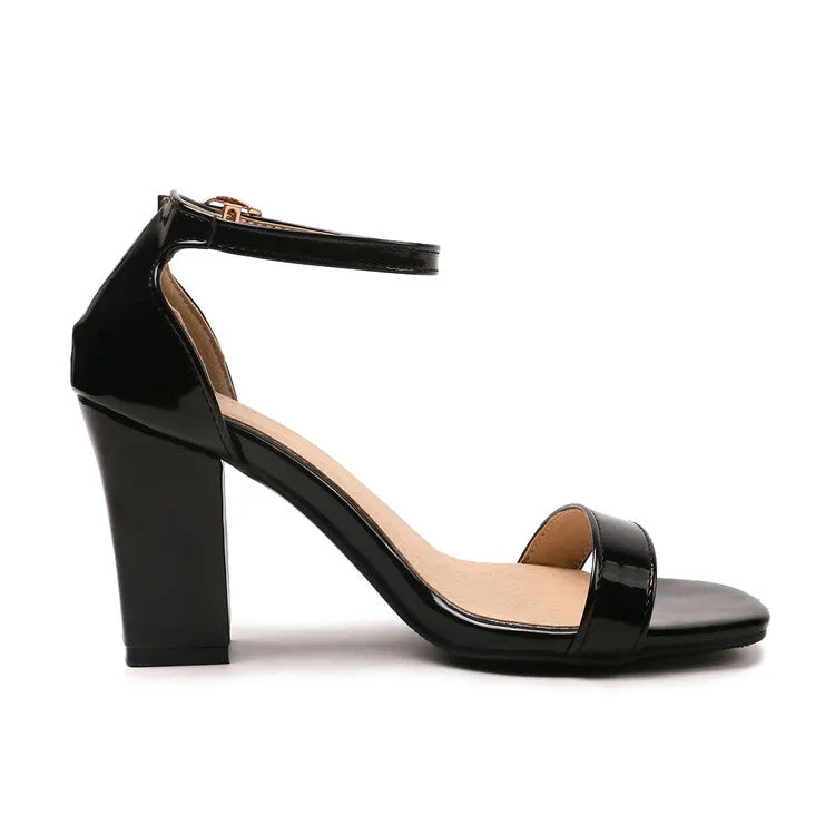 Women's Ankle Straps Sandals Dress Shoes for Summer 4113