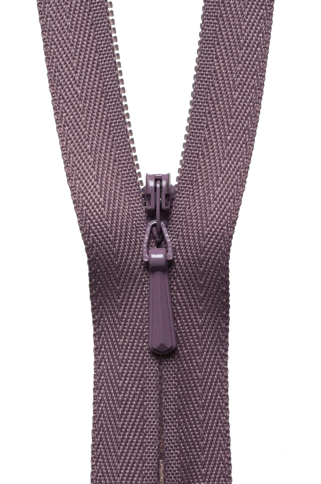 YKK Concealed / Invisible Zip - 23cm / 9'' - Grape 206
