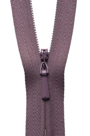 YKK Concealed / Invisible Zip - 23cm / 9'' - Grape 206