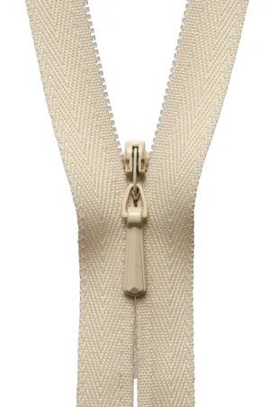 YKK Concealed / Invisible Zip - 41cm / 16'' - Honey 551