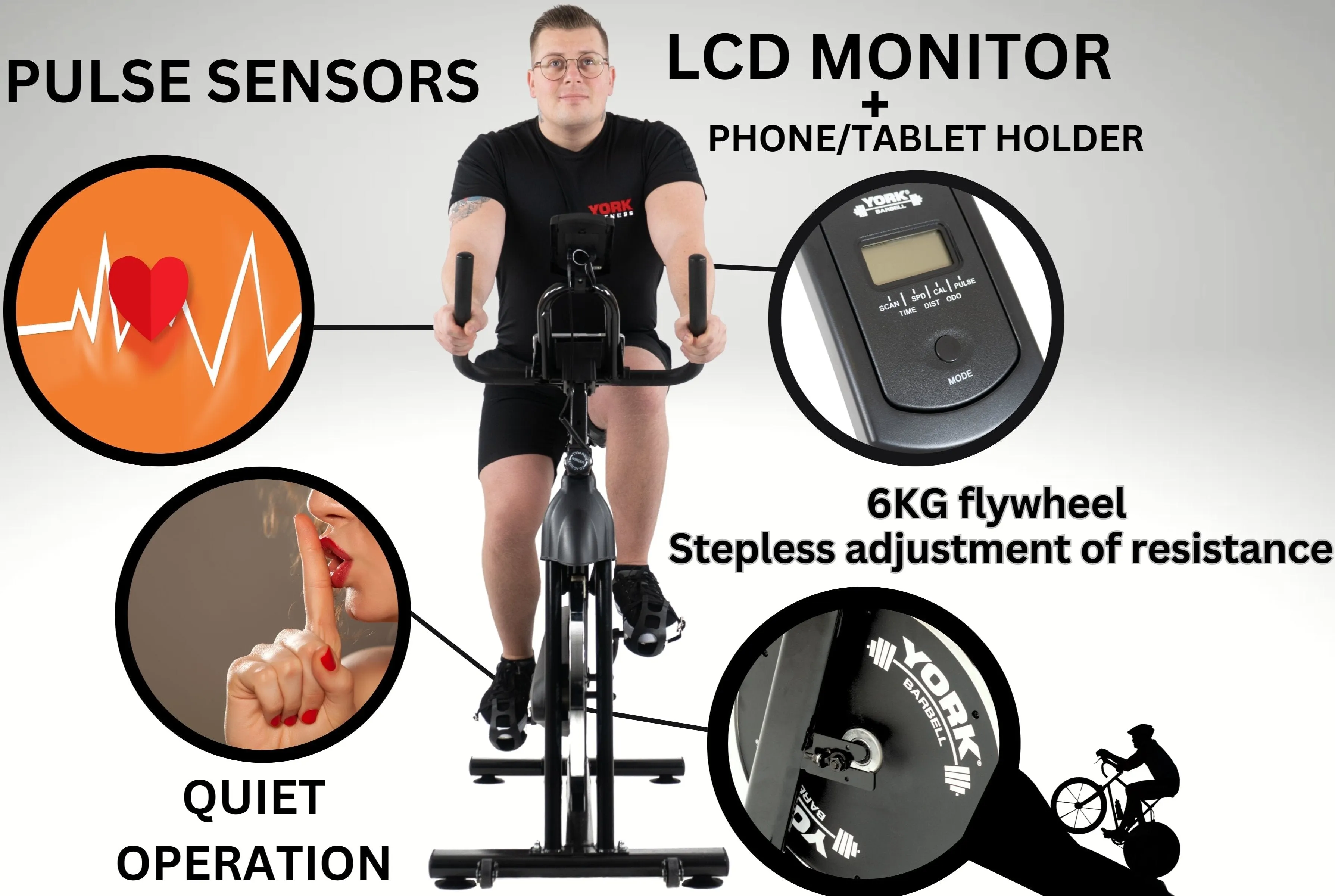 York Barbell HSB3 Indoor Training Bike