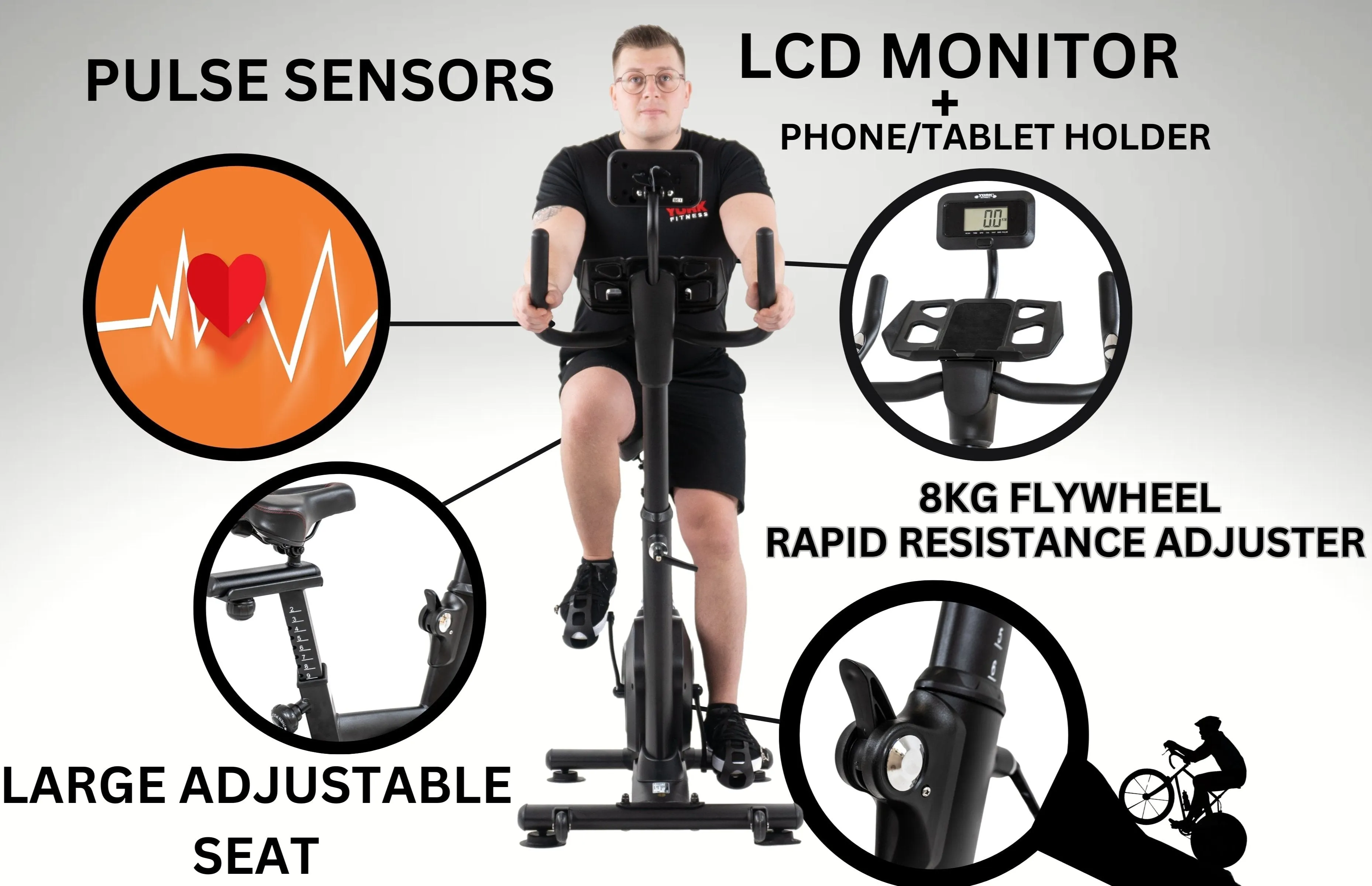 York Barbell HSB9 Indoor Training Bike