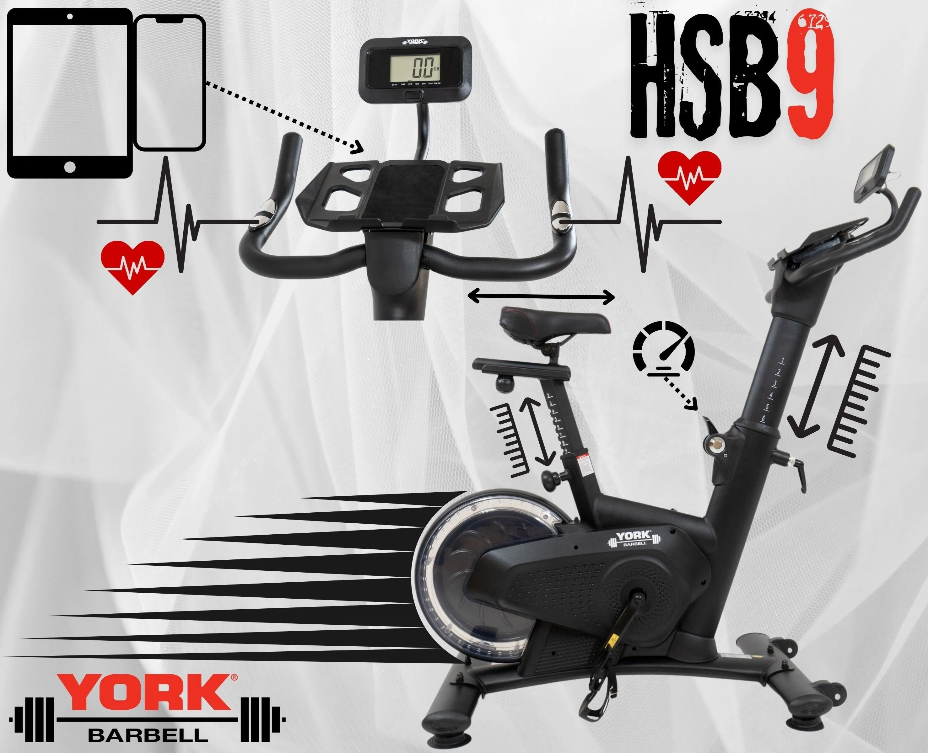 York Barbell HSB9 Indoor Training Bike