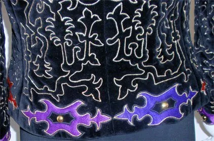 YVES SAINT LAURENT Velvet Evening Jacket with Gold Embroidery